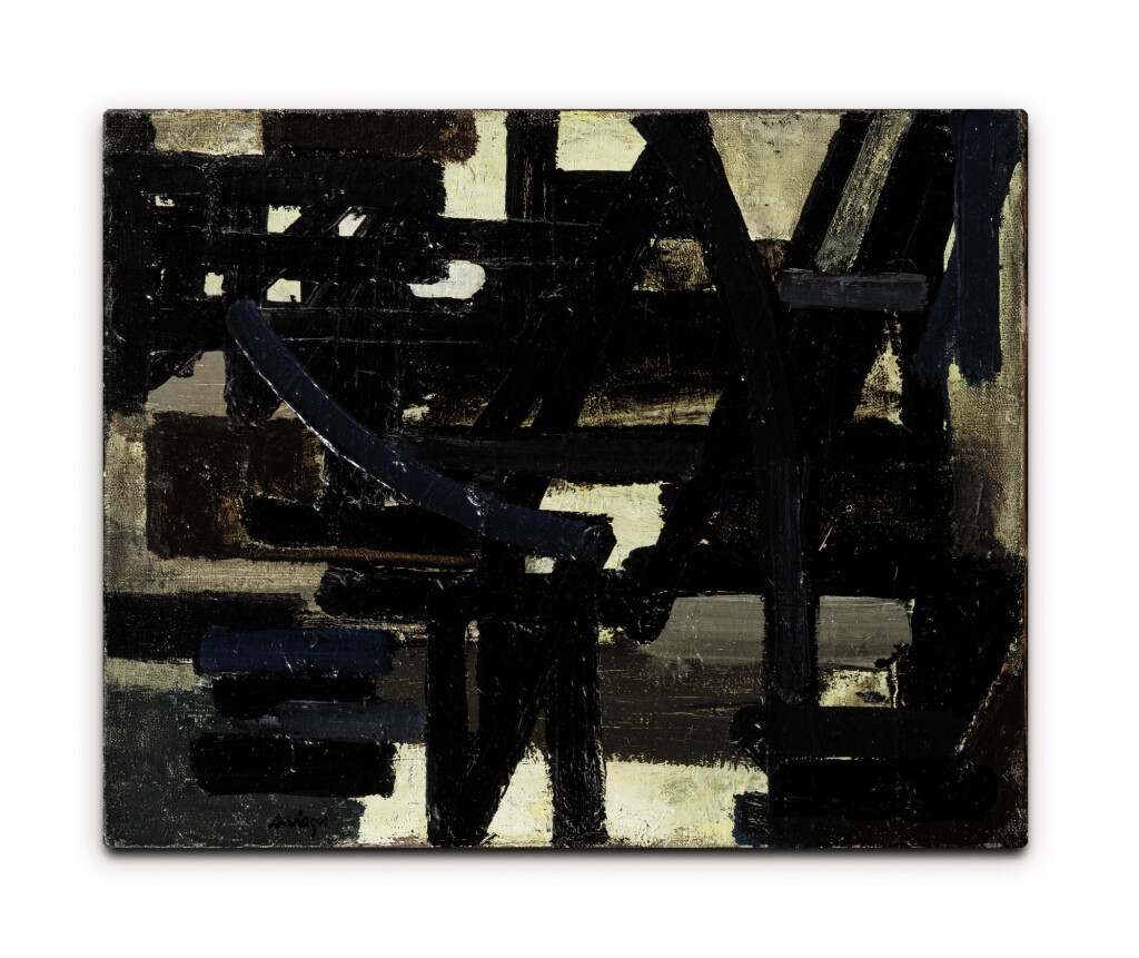 View full screen - View 1 of Lot 3. Peinture 33 x 41 cm, 17 février 1951.