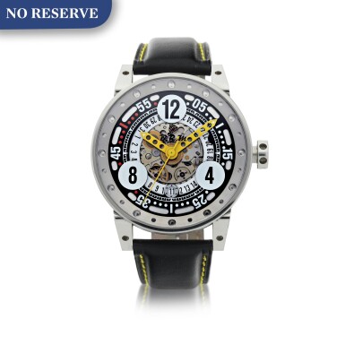 View full screen - View 1 of Lot 180. BRM (BERNARD RICHARDS MANUFACTURE) | REFERENCE V16 A LIMITED EDITION STAINLESS STEEL SEMI-SKELETONIZED AUTOMATIC WRISTWATCH WITH DATE, CIRCA 2011.