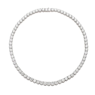 View full screen - View 1 of Lot 1632. DIAMOND RIVIÈRE NECKLACE | 鑽石 項鏈.
