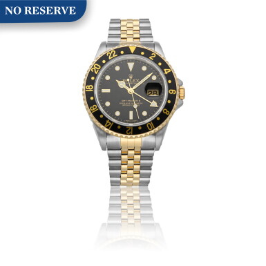 View full screen - View 1 of Lot 459. ROLEX | GMT-MASTER II REF 16713, A STAINLESS STEEL AND YELLOW GOLD AUTOMATIC DUAL TIME ZONE WRISTWATCH WITH DATE AND BRACELET CIRCA 1995 .