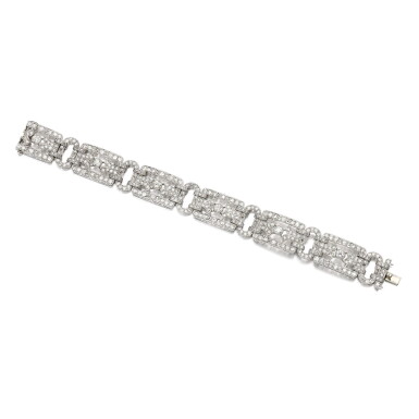 View full screen - View 1 of Lot 236. DIAMOND BRACELET, 1930S.