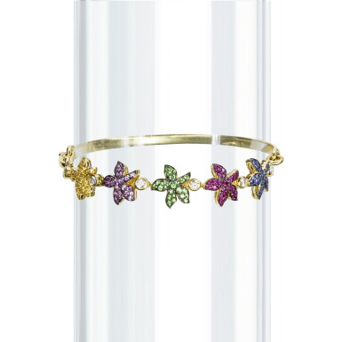 View full screen - View 1 of Lot 9. Gem set and diamond bracelet, Michele della Valle.