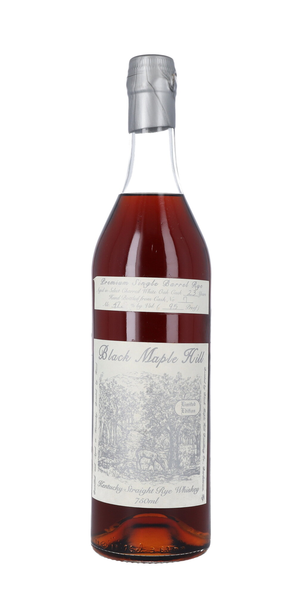 View full screen - View 1 of Lot 227. Black Maple Hill Single Barrel Rye 23 Year Old 95 proof NV (1 BT75).