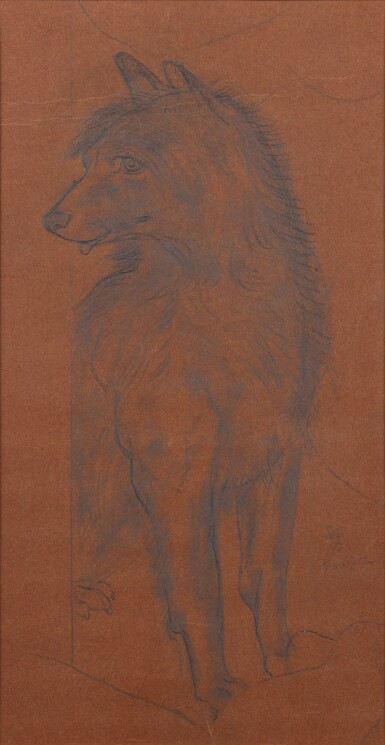 View full screen - View 1 of Lot 391. Composition au chien .