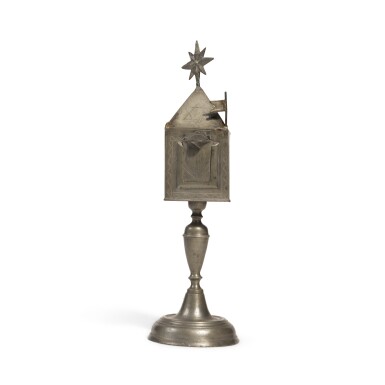 View full screen - View 1 of Lot 68. A Rare Pewter Spice Tower, probably Western Poland, early 19th century.