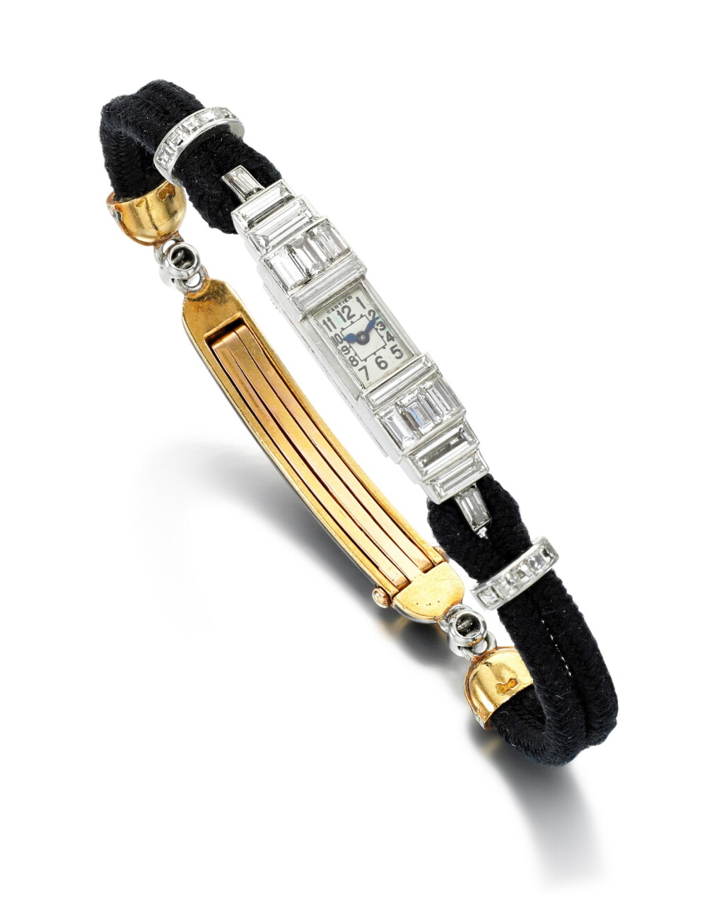 View full screen - View 1 of Lot 324. CARTIER | LADY'S DIAMOND WRISTWATCH.