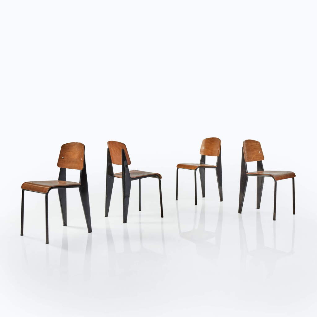 View full screen - View 1 of Lot 79. Four "Standard" Chairs.