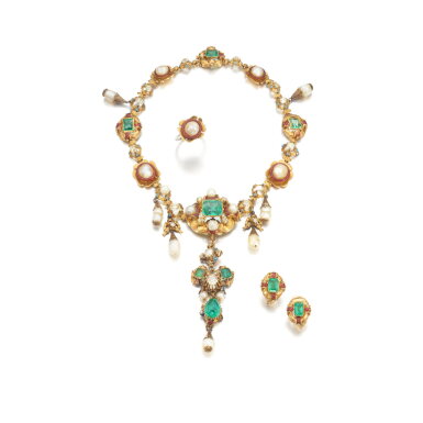 View full screen - View 1 of Lot 770. Gem set and diamond parure, circa 1850 and later.