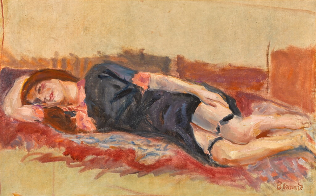 View full screen - View 1 of Lot 335. Femme allongée (ébauche).