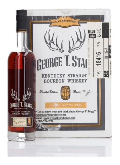 View full screen - View 1 of Lot 110. George T. Stagg 2015 Release 138.2 Proof 2000 (3 Bottles 75cl).