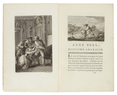 View full screen - View 1 of Lot 53. Arnaud, Three works in gilt patterned paper bindings, Paris, 1767-1769, 3 volumes.