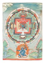 A group of seven thangkas, Tibet, 18th / 20th century | 十八 / 二十世紀 藏傳唐卡 設色布本 一組七件