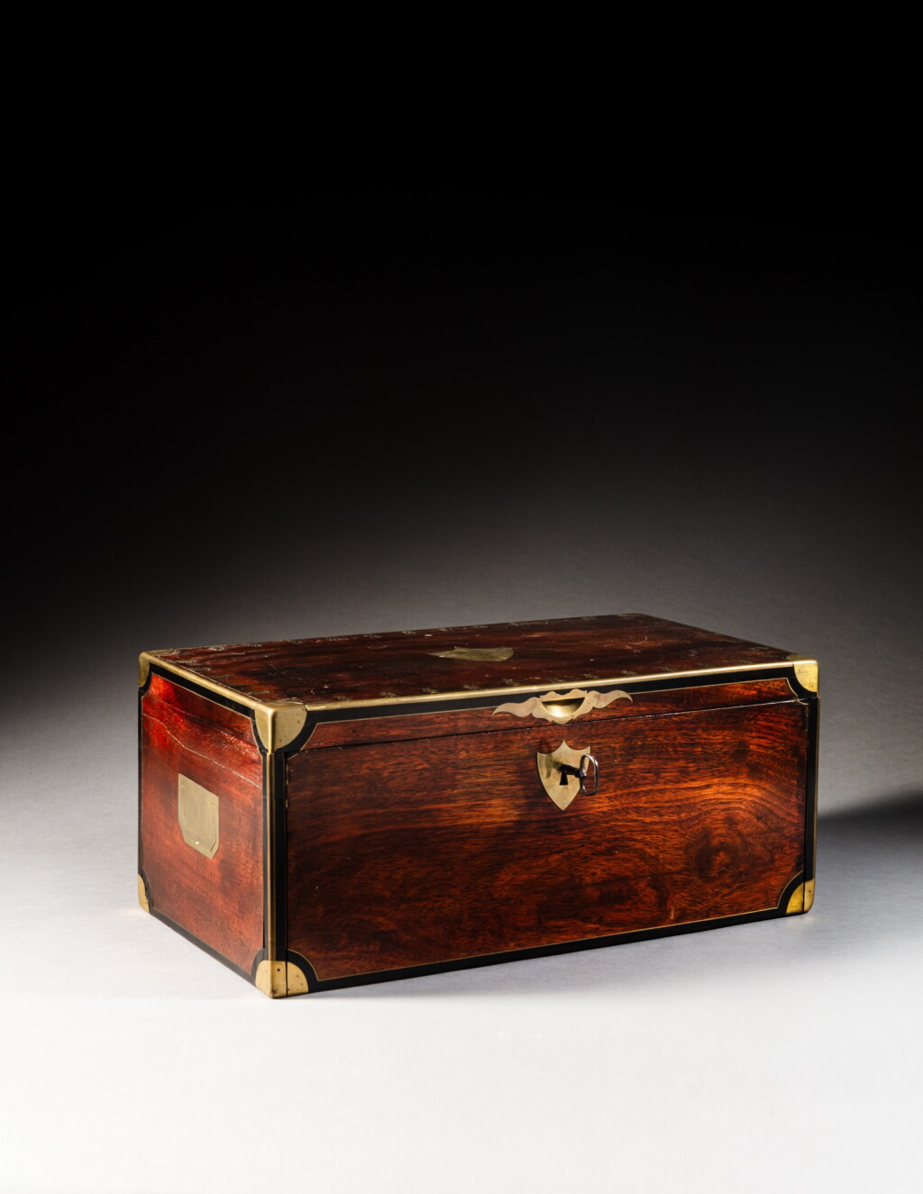 View full screen - View 1 of Lot 103. A Consulat mahogany and mahogany veneer and gilt-brass box, belonging to General Bertrand, by Martin-Guillaume Biennais, Paris, circa 1800.