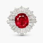 Ruby and Diamond Ring | 3.02 克拉 天然「緬甸」未經加熱 紅寶石 配 鑽石 戒指