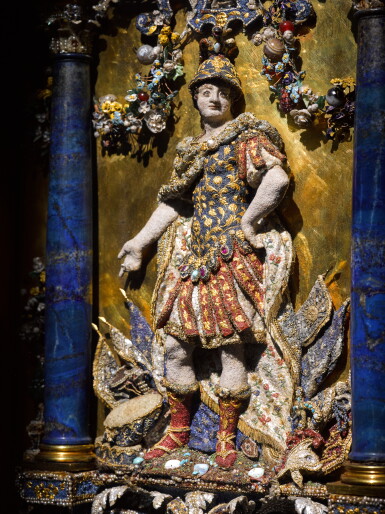 View full screen - View 1 of Lot 52. The Fairhaven Panels: A Polyptych with Mars, Virtu Invincibile, Minerva and Magnificence.
