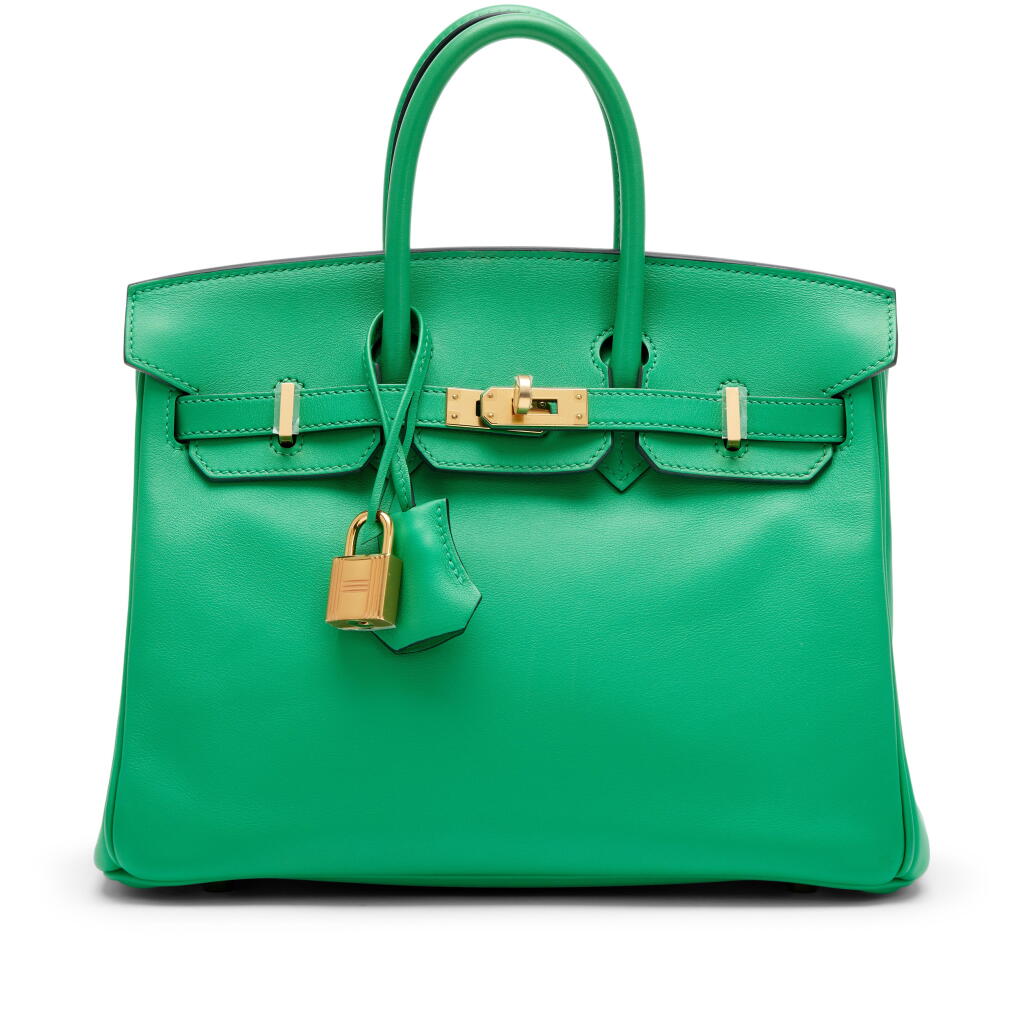 View full screen - View 1 of Lot 187. Menthe Swift Birkin 25 Gold Hardware, 2020.