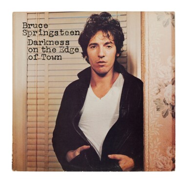 View full screen - View 1 of Lot 105. Bruce Springsteen & E Street Band | A signed copy of "Darkness on the Edge of Town" .