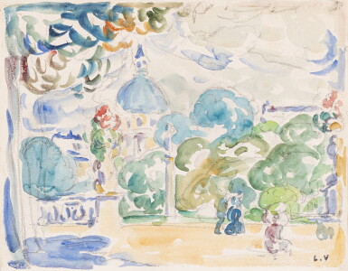 View full screen - View 1 of Lot 67. Les jardins du Luxembourg.