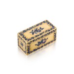 A small gold and enamel snuff box, Paris, 1754/1755