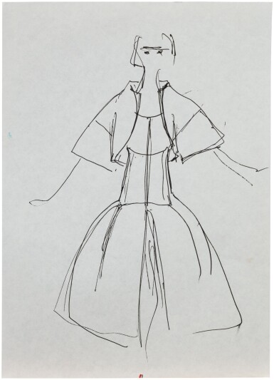 View full screen - View 1 of Lot 27. Three studies for fashion.