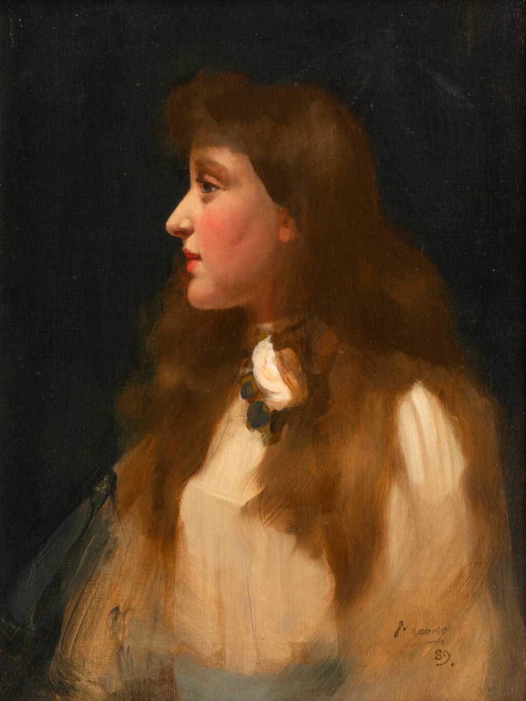View full screen - View 1 of Lot 127. Portrait of Margaret Jean Fairlie Dunn.