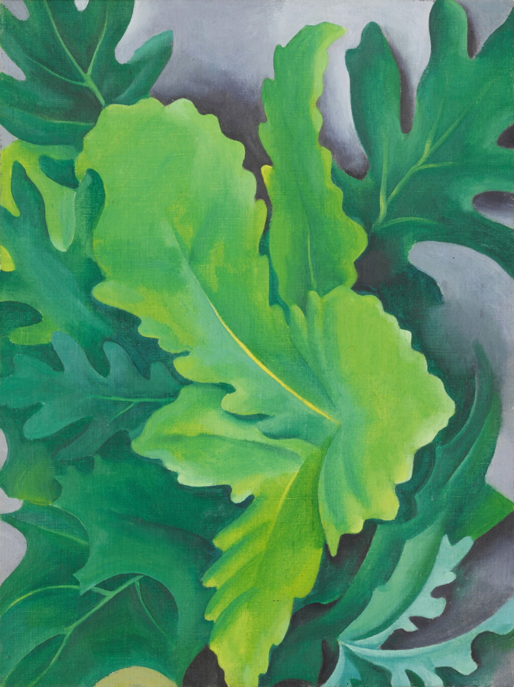 View full screen - View 1 of Lot 7. Green Oak Leaves.