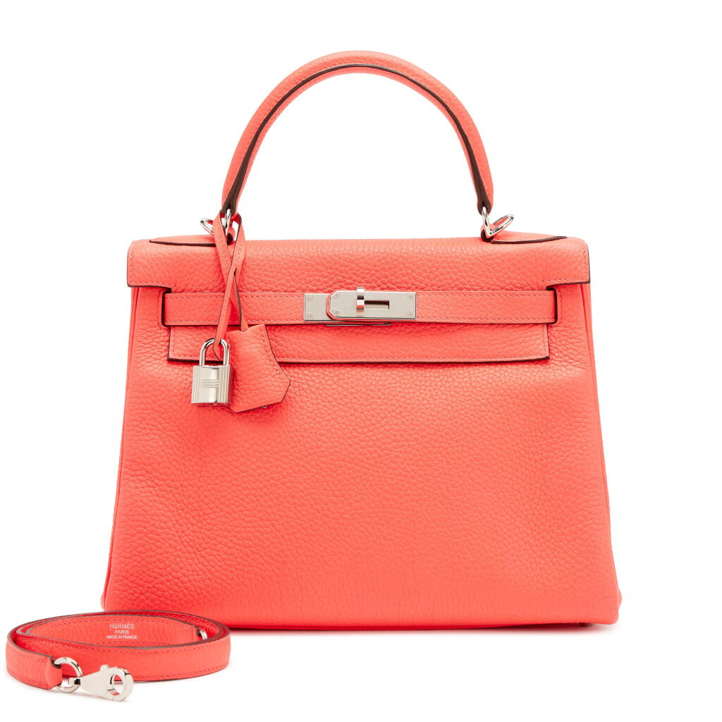 View full screen - View 1 of Lot 157. Rose Jaipur Clèmence Kelly 28 Retournè Palladium Hardware, 2020.
