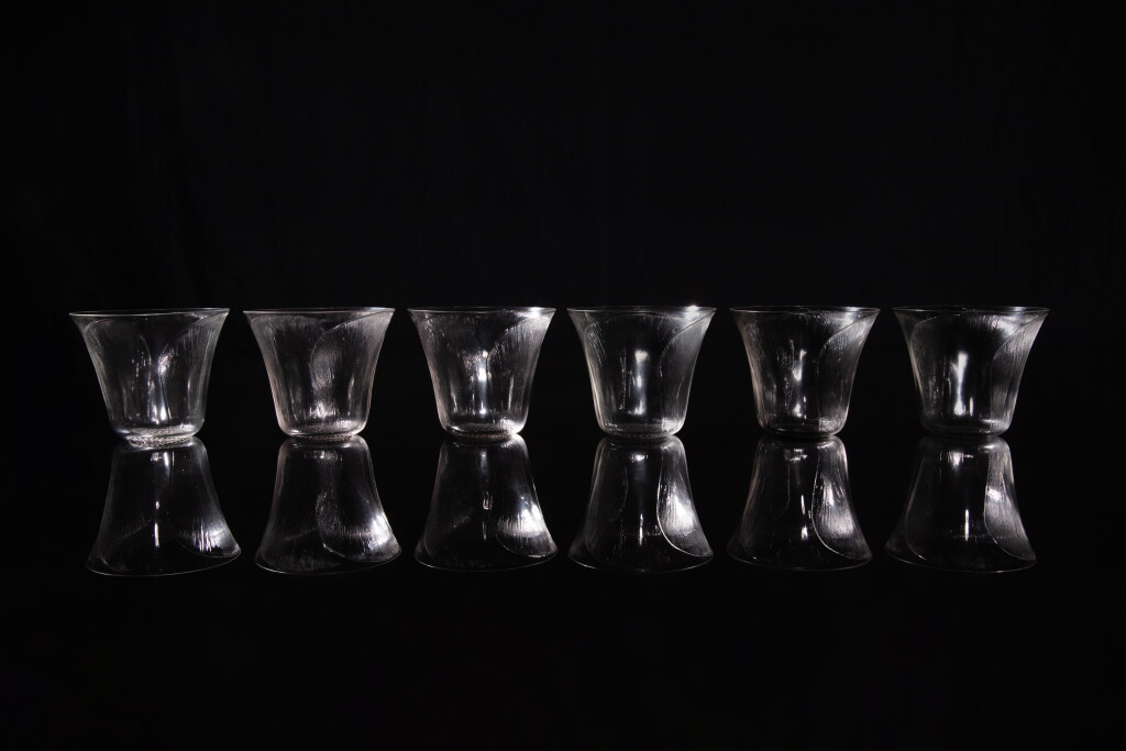 View full screen - View 1 of Lot 1283. Set of six Pavot goblets.