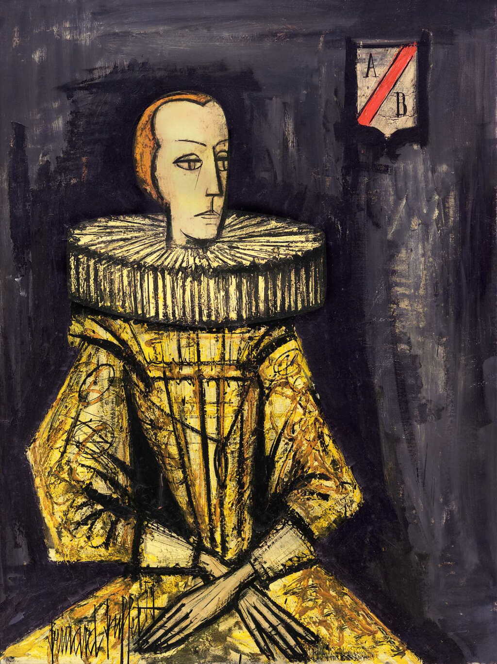 View full screen - View 1 of Lot 255. Bernard Buffet 貝爾納・布菲 | Princesse Espagnole 西班牙公主.