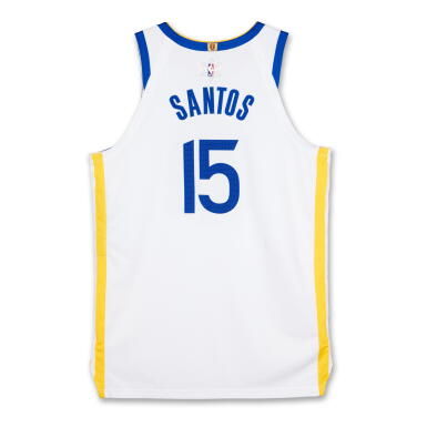 View full screen - View 1 of Lot 49. Gui Santos ‘Christmas Day’ Golden State Warrior 2025-2026 Game Issued Association Edition Jersey.