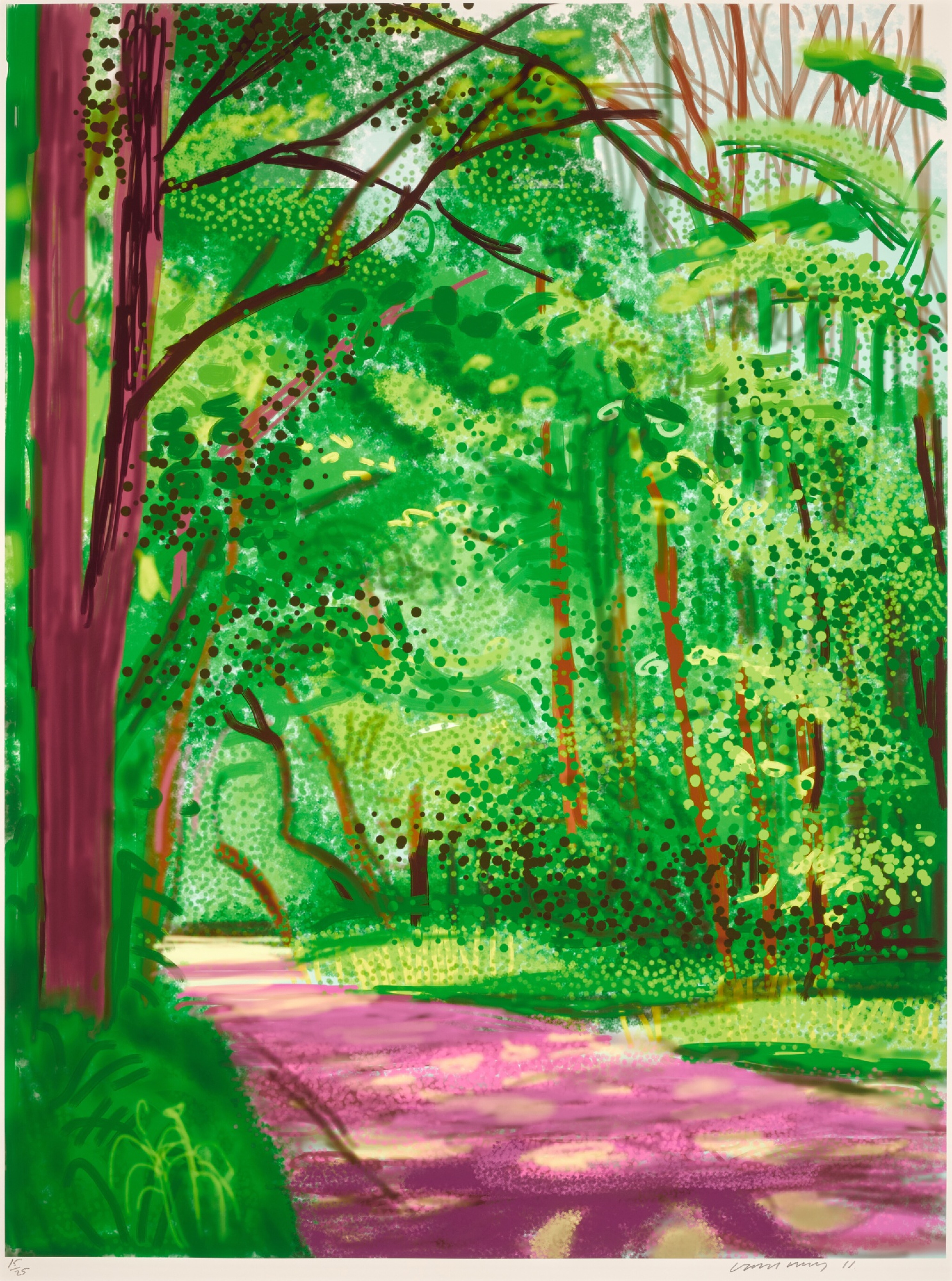 David Hockney The Arrival Of Spring In Woldgate East Yorkshire In david-hockney-the-arrival-of-spring-in-woldgate-east-yorkshire-in