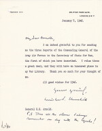 Winston S. Churchill | Typed letter signed ("Winston Churchill") to Lieutenant General H.H. (”Hap”) Arnold, 7 January 1946