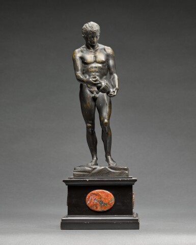 View full screen - View 1 of Lot 22. Athlete holding a vase.