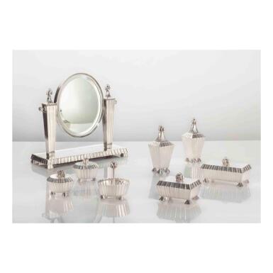 View full screen - View 1 of Lot 52. An Important and Rare Vanity Set.