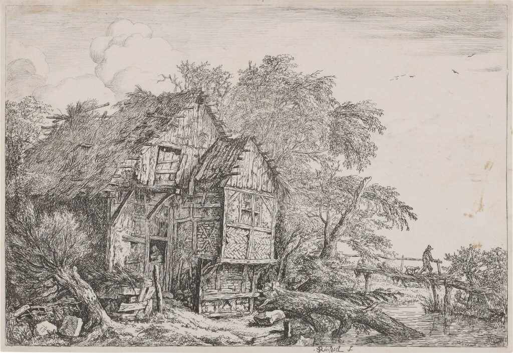View full screen - View 1 of Lot 70. The Little Bridge (Bartsch, Le Blanc 1).