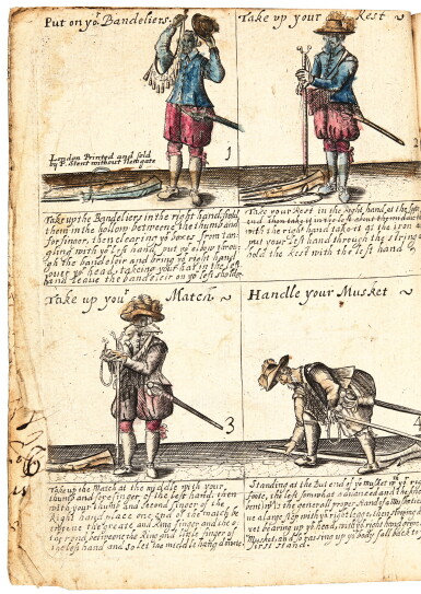 View full screen - View 1 of Lot 124. Directions for Musters, Cambridge, 1638, contemporary wrappers, imperfect .