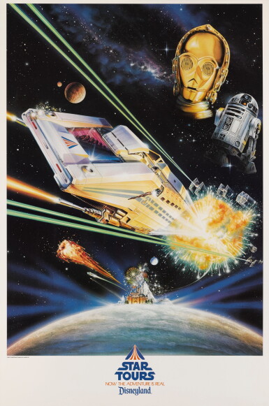 View full screen - View 1 of Lot 102. STAR TOURS, US POSTER, RICHARD KRIEGLER, 1987.