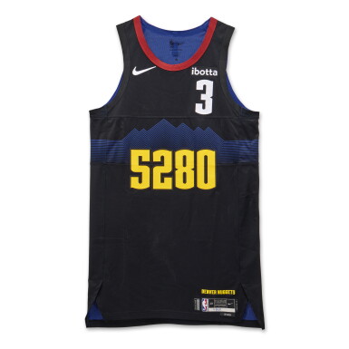 View full screen - View 1 of Lot 157. Julian Strawther Denver Nuggets 2024 NBA Playoffs Western Conference Round 1 Game Worn City Edition Jersey | Game 2.