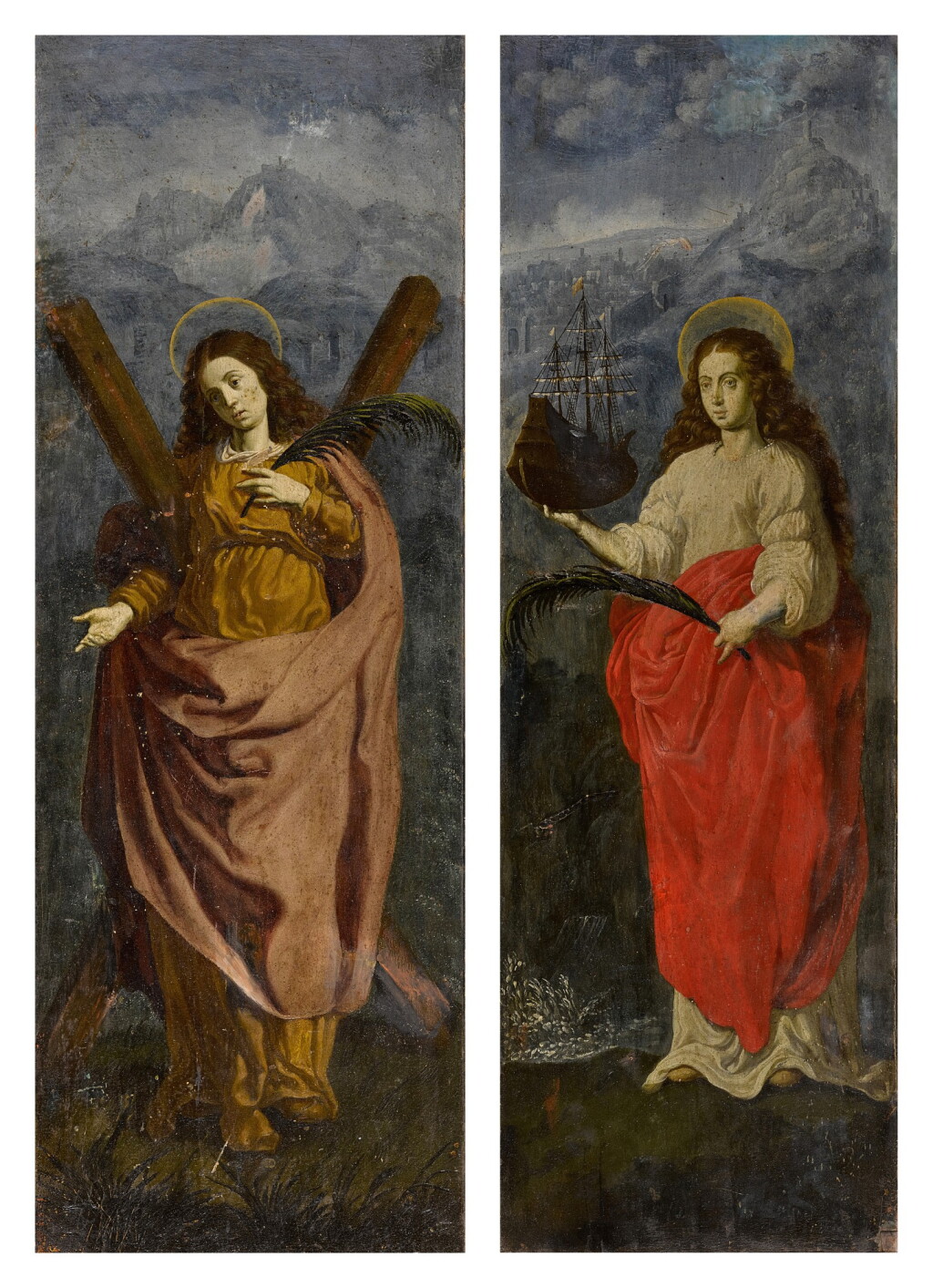 View full screen - View 1 of Lot 218. Saint Eulalia and Saint Madrona.