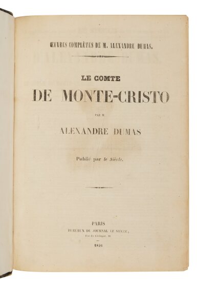 View full screen - View 1 of Lot 1086. Dumas, Alexander | One of the earliest editions, with numerous plates.
