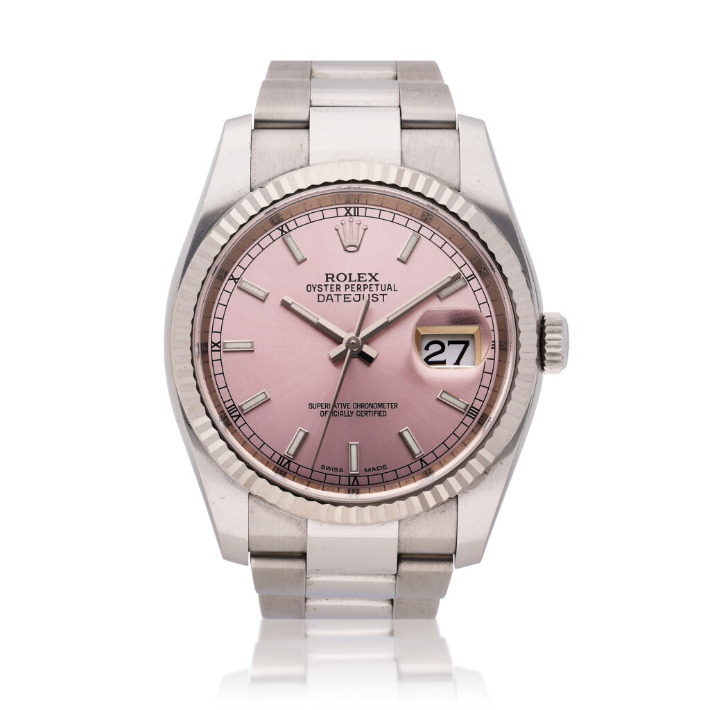 View full screen - View 1 of Lot 376. Reference 116234 Datejust | A stainless steel and white gold wristwatch with date and bracelet, Circa 2017.