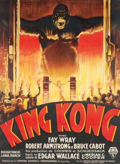 View full screen - View 1 of Lot 105. KING KONG (1933) POSTER, FRENCH .
