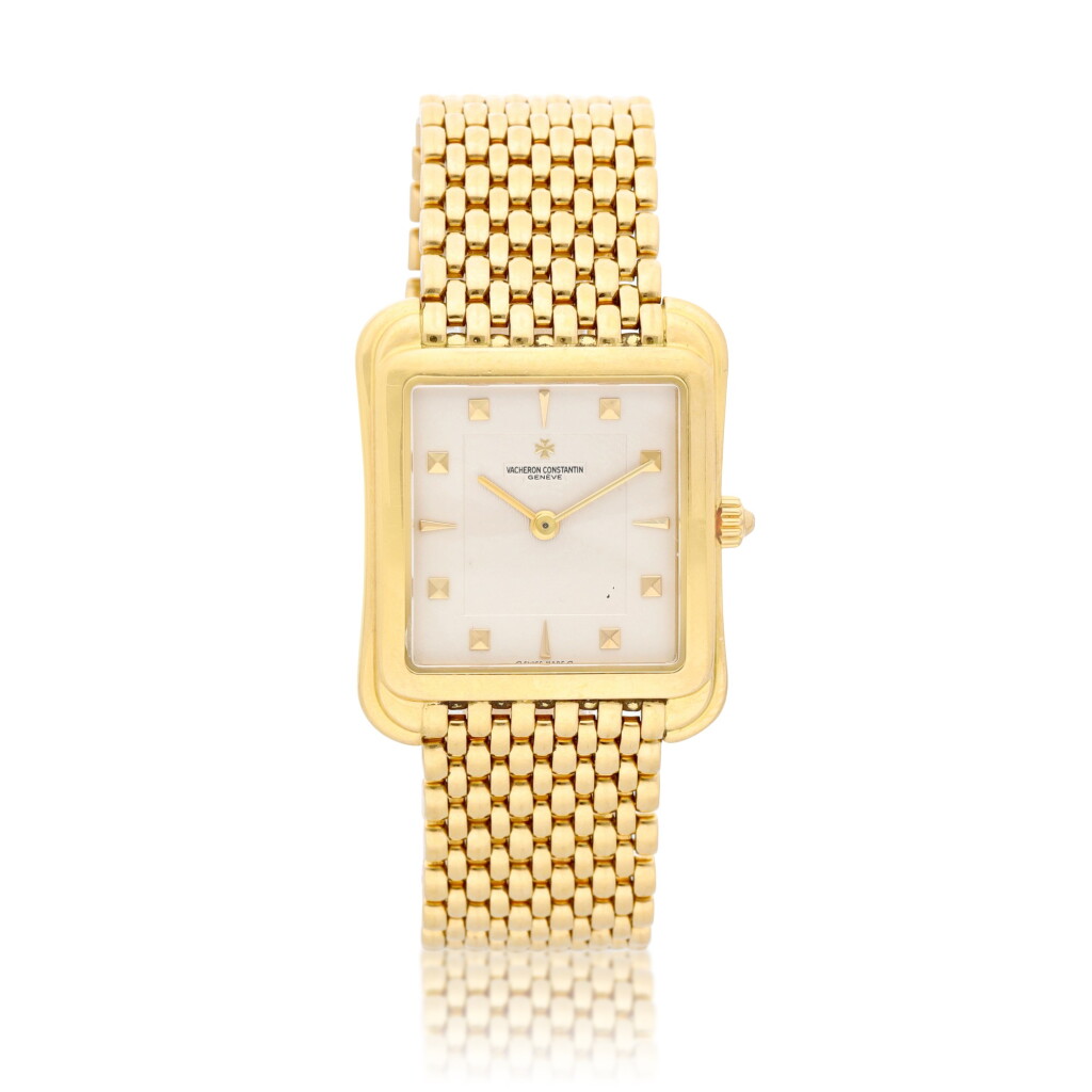 View full screen - View 1 of Lot 45. Toledo Yellow Gold Wristwatch With Bracelet Circa 1990.