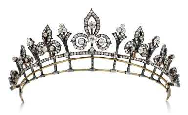 View full screen - View 1 of Lot 9011. Diamond Tiara, Circa 1880 | 鑽石冠冕, 約1880年.