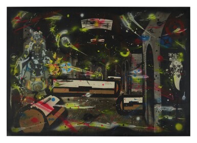 View full screen - View 1 of Lot 508. RAMMELLZEE | REFRIGERATOR: B.C. 1046.5 GALACTICS VATICANS RESERVE SOUTHERN DISTRICT FIRST QUADRANT GALACTICS HEAVENS AND HELLS.