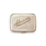 A Victorian silver cigarette case, Cohen & Charles, Chester, 1895