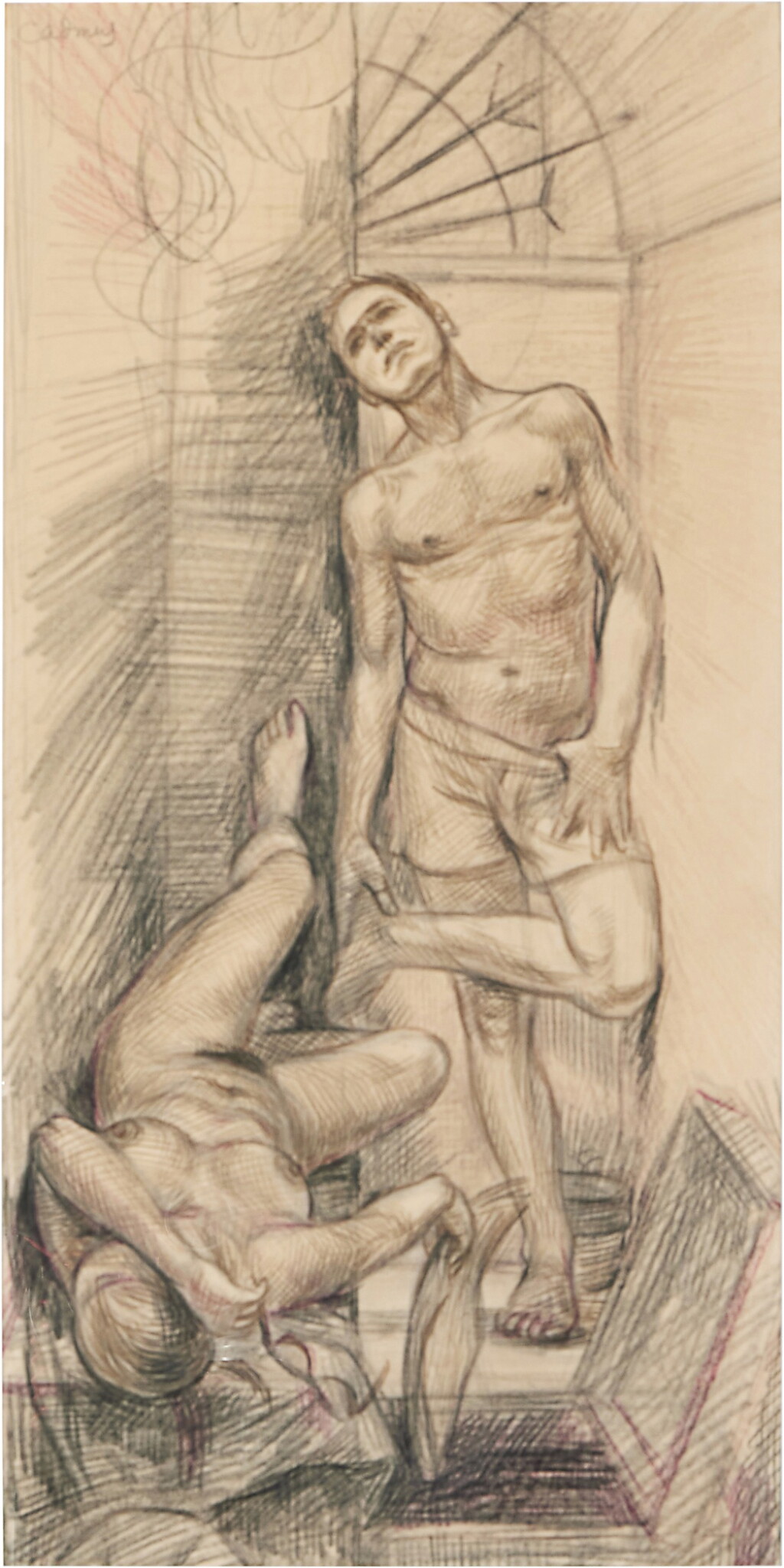 View full screen - View 1 of Lot 307. Study for “Sunday Sun”.