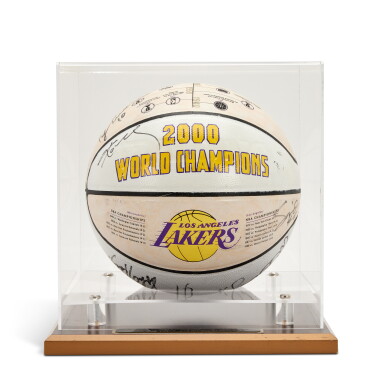 View full screen - View 1 of Lot 10. 2000 World Champions Basketball Signed by Kobe Bryant & Shaquille O’Neal & Others.