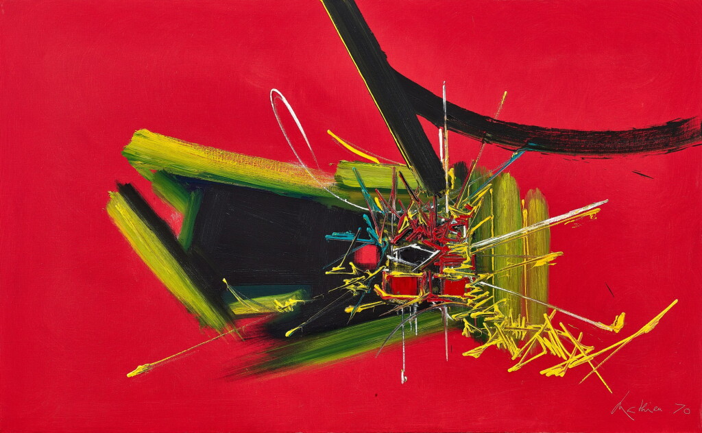 View full screen - View 1 of Lot 734. Georges Mathieu 喬治·馬修 | Uxelles 於克塞萊.