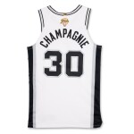 Julian Champagnie San Antonio Spurs 2026 NBA Finals Game Worn Association Edition Jersey | Game 2